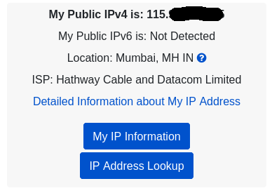 IP address without VPN